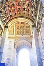 Watercolor of the ceiling of the arc de triomphe in Paris Royalty Free Stock Photo