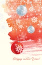 Watercolor Chrismas background Royalty Free Stock Photo