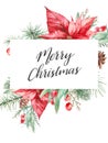 Merry Christmas card design Royalty Free Stock Photo