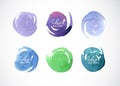 Watercolor circles