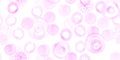 Watercolor Circles Wallpaper. Cute Rounds Texture. Grunge Drawn Spots Background. Seamless Watercolor Circles. Pink Royalty Free Stock Photo