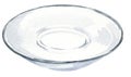 watercolor classic glass sauser for tea, hand drawn sketch, isolated illustration on white background