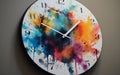 Watercolor clock, Generative AI