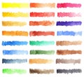 Watercolor colorful palette background Royalty Free Stock Photo