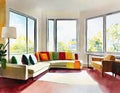 Watercolor of Condo Interior Design Royalty Free Stock Photo