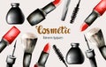Watercolor cosmetic products