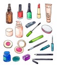 Watercolor cosmetic set