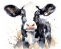 watercolor of a cute calf.