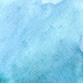 Watercolor cyan blue sky water abstract background texture