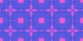 Pink Blue Damask Tile Seamless Pattern. Royalty Free Stock Photo