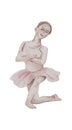 Watercolor dancing small ballerinas Royalty Free Stock Photo
