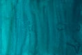 Watercolor dark teal blue gradient background texture. Hand painted turquoise liquid ombre backdrop. Stains on paper