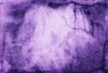 Watercolor dark violet abstract background texture with space for text. Aquarelle old purple stains backdrop Royalty Free Stock Photo