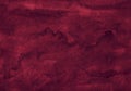 Watercolor deep maroon texture background hand painted. Watercolour dark red color backdrop
