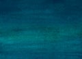 Watercolor deep teal green gradient background. Artistic dark blue-green ombre backdrop. Stains on paper