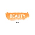 Watercolor degrade button icon for beauty shop banner