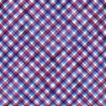 Watercolor diagonal stripe plaid seamless pattern. Blue and pink stripes on white background Royalty Free Stock Photo