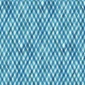 Watercolor diagonal stripe plaid seamless pattern. Blue teal stripes on white background Royalty Free Stock Photo