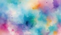 Watercolor Dream Clouds Royalty Free Stock Photo