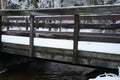 Watercolor effect of a bridge