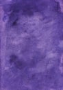 Watercolor elegant deep violet background texture, hand painted. Vintage purple backdrop