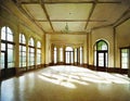 Watercolor of Empty reception area of