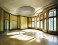 Watercolor of Empty reception area of