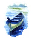 Watercolor Fishing Boats