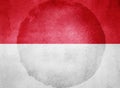 Watercolor flag background. Indonesia, Monaco Royalty Free Stock Photo