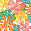 Watercolor Floral Background Print Design
