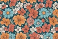 watercolor floral wallpaper patternwatercolor floral wallpaper patternfloral background with flowers Royalty Free Stock Photo