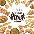 Fresh bread logo Royalty Free Stock Photo
