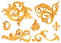 Golden Baroque Rich Luxury Elements