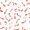 Watercolor golden koi fishes seamless pattern. Can be used for wallpaper, website background, textile printing. Royalty Free Stock Photo