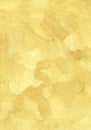 Watercolor golden yellow background painting. Watercolour sandy backdrop. Hand painted texture Royalty Free Stock Photo