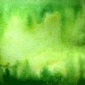 Watercolor gradient background. Green palette