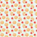 Watercolor grapefruit seamless pattern Royalty Free Stock Photo