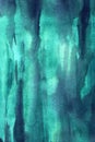Watercolor green and blue brushstrokes