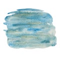 Watercolor blue-green splash abstract background quality illustration