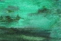 Watercolor dark green emerald vector texture background