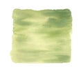 Watercolor green texture. Hand drawn abstract background. Royalty Free Stock Photo