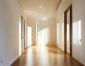 Watercolor of hallway modern home house design Royalty Free Stock Photo