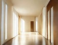 Watercolor of hallway modern home house design Royalty Free Stock Photo