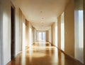 Watercolor of hallway modern home house design Royalty Free Stock Photo