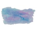 Watercolor hand drawn abstract texture background in pink and blue colors Royalty Free Stock Photo