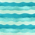 Watercolor blue waves for background