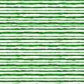 Watercolor hand drawn dark green stripes seamless pattern. Base pattern. Classic pattern. Digital paper. Horizontal Royalty Free Stock Photo