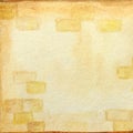 Watercolor hand painted abstract pattern. Bright Christmas colors background. House Wall beige brickwork yellow texture