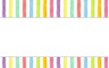 Watercolor hand-painted rainbow stripes background - header & footer for your site Royalty Free Stock Photo