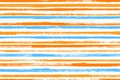 Watercolor handdrawn irregular stripes vector seamless pattern. Creative interior wall decor